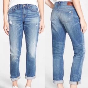 Madewell Slim Boyjean Distressed Mid Rise Relaxed Jeans E0269 Women's Size 27 4
